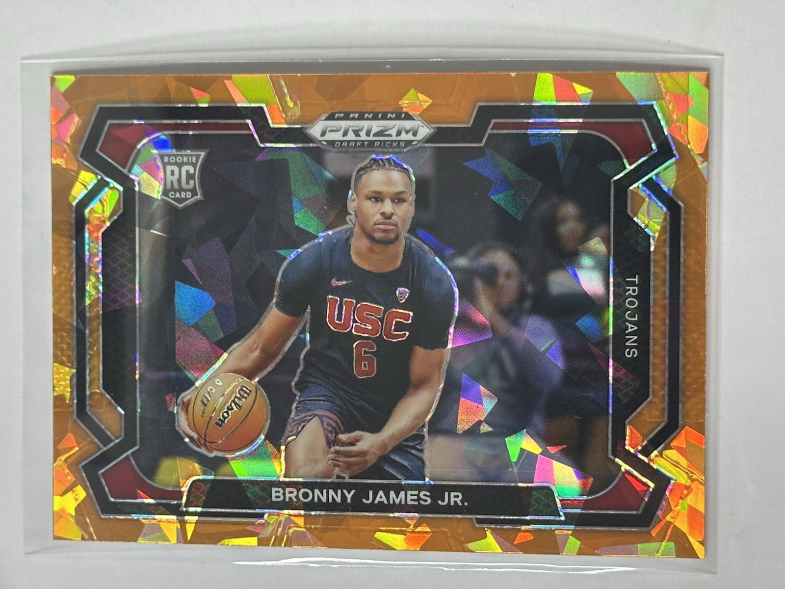 2024 Panini Prizm Draft Picks - Bronny James #86 Orange Ice Prizm Variations...