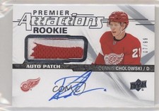 2018-19 Upper Deck Premier Attractions Rookie 7/99 Dennis Cholowski Auto 6kg
