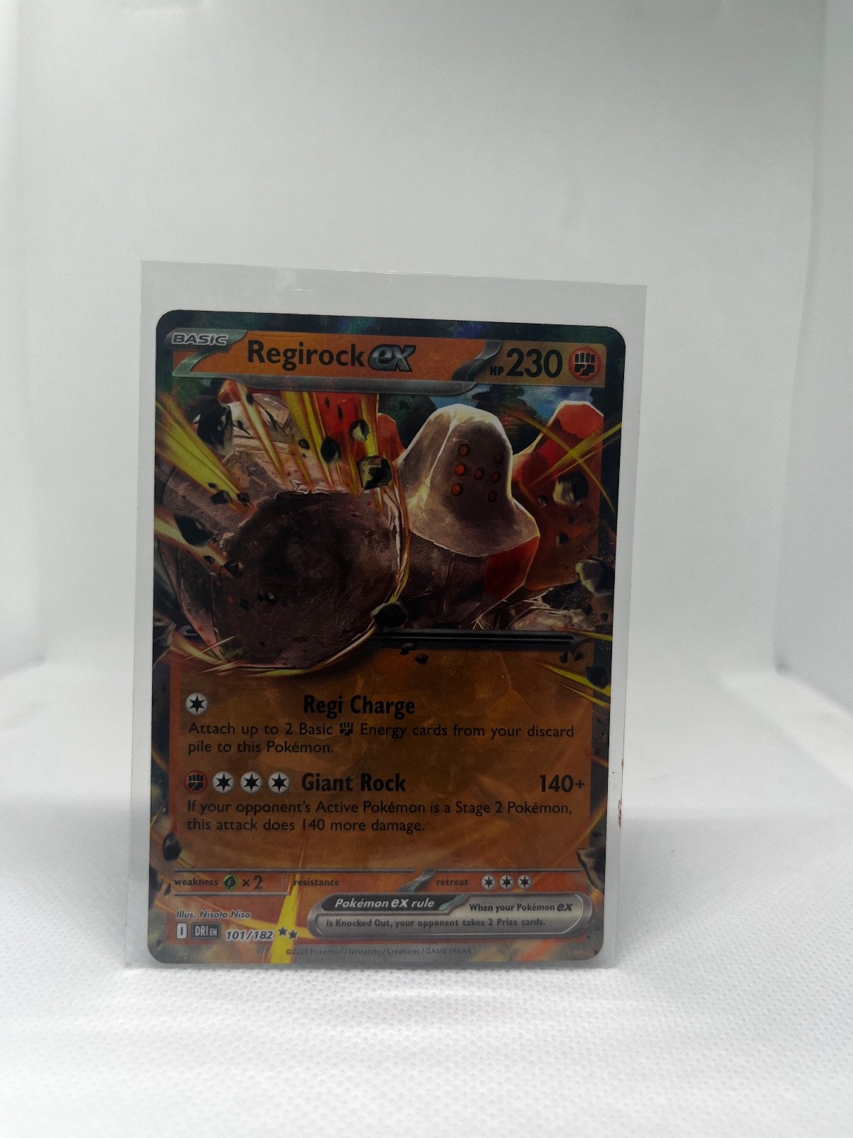 Regirock ex - 101/182 Holo SV10: Destined Rivals NM Pokémon TCG
