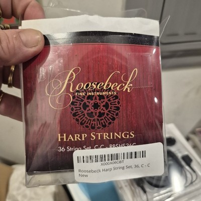 NEW ROOSEBECK CROSS STRUNG HARP NYLON REPLACEMENT EXTRA STRINGS SET