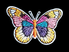 Self-Adhesive iron on patch/applique butterfly 1 7/8 x 1 1/4-inch FREE SHIPPING