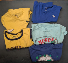 5 Variety Shirts Size 13/14 for Boys - Place, Abercrombie, GAP