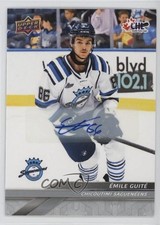 2024-25 Upper Deck CHL Auto Emile Guite #39 Auto 0ip6
