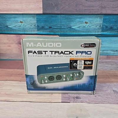M-AUDIO FAST TRACK PRO DIGITAL RECORDING INTERFACE  MUSIC USB Midi Pre-amp Input