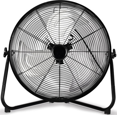 20 Inch High Velocity Heavy Duty Fan, Metal Industrial Floor Fan with Wall-Mount