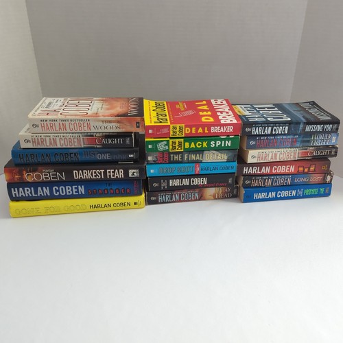 Harlan Coben Lot Of 17 Books -Long Lost - Caught - Drop Shot Back Spin ...