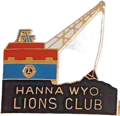 Lions International ''Hanna Wyoming Lions Club'' (Crane) Lapel Pin