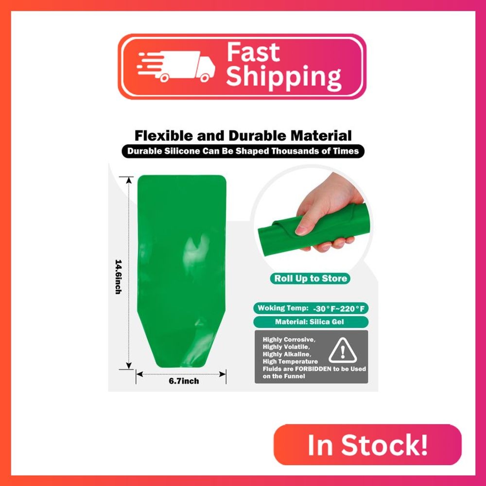 Professional-Grade Flexible Funnel for Draining Oil & Oil Change in Narrow and A