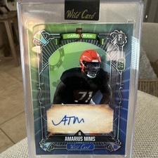 2024 Wild Card 5 Card Draw Auto Amarius Mims 2/2