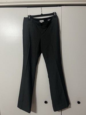 Calvin Klein Women s Black Dress Pants Pleated Front Pockets Button Polyester
