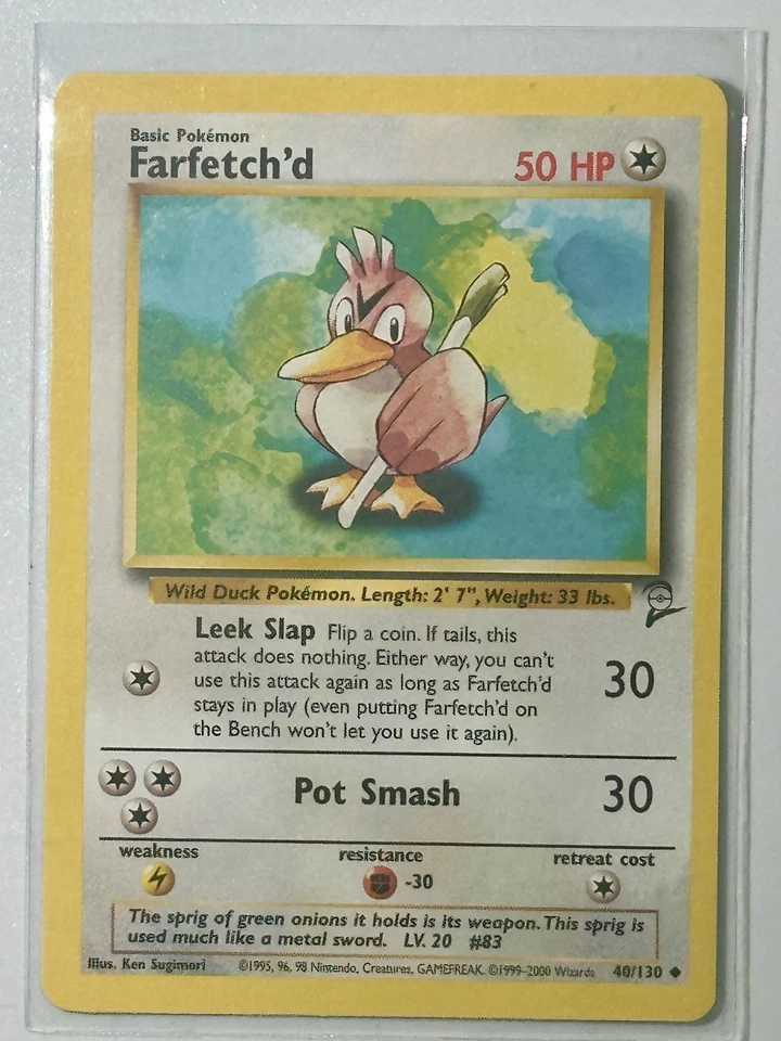 Pokemon Base Set 2 iconic Fire light Magnemite Voltorb Vulpix Farfetch’d Poliwag - Image 4 of 4