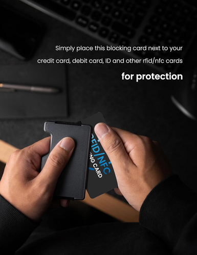 Whonor RFID Blocco Carta Confezione da 4, Protezione Carte di Credito di Debito, Antifurto Con... - Foto 3 di 12