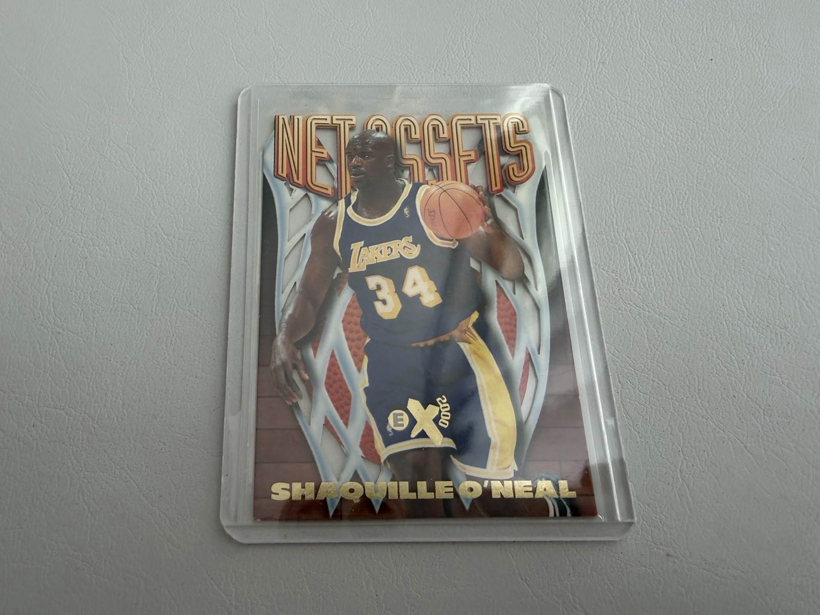 1996-97 SKYBOX E-X2000 NET ASSETS SHAQUILLE O'NEAL SSP DIE-CUT INSERT #13