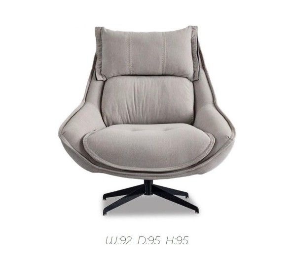 Drehbarer Sessel Luxus Ohrensessel Loft MöBel Design Stuhl Einsitzer Sofa Couch-image