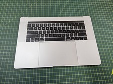Apple MacBook Pro 15" A1990 2018 Palmrest Touchpad Keyboard Battery Silver b749