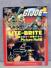 VINTAGE 1982 Hasbro GI JOE Lite-Brite Picture Refill ARAH Cobra MOST UNUSED