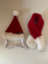 cat costumes santa hat and scarf one size fits most