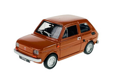 FIAT 126p "MALUCH" BROWN 1:43 POLISH CLASSIC DIE CAST METAL MODEL NEW 