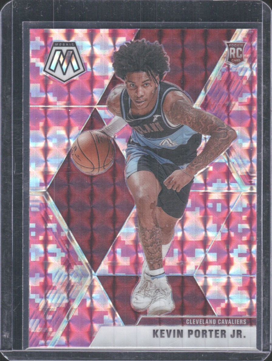 2019-20 Panini Mosaic #248 Kevin Porter Jr. Camo Pink