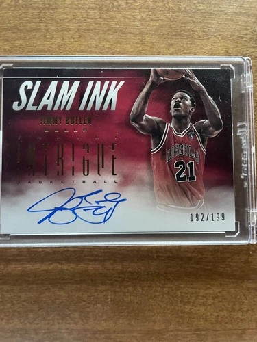 2012 Panini Intrigue Slam Ink Jimmy Butler auto #47  /199 on card