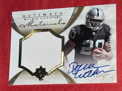 2008 Ultimate Collection Signature Materials DARREN McFADDEN Rookie Auto RC */99