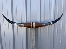 MOUNTED STEER HORNS 3 Feet 4 Inch LONGHORN POLISHED MOUNT BULL COW