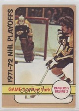 1972-73 O-Pee-Chee 1971-72 NHL Playoffs Boston Bruins Derek Sanderson #30 0ll