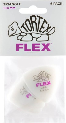 Picks, 1.14 TORTEX FLEX RNDTRI NAT 6/PLYPK