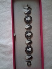 WEDGWOOD Black Jasper Cameo style Bracelet
