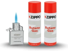 Zippo Butane Single Flame Torch Lighter Insert Refillable Z8A19 BNIB with 2x Gas
