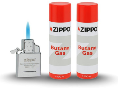 Zippo Butan Single Flame Torch Feuerzeugeinsatz nachfüllbar Z8A19 Neu in OVP mit 2x Gas