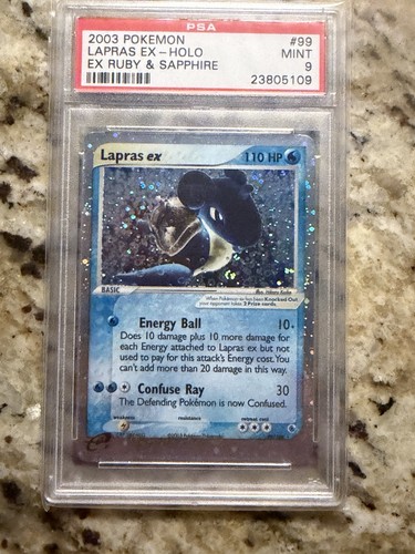 Lapras ex graded PSA 9 for sale on eBay