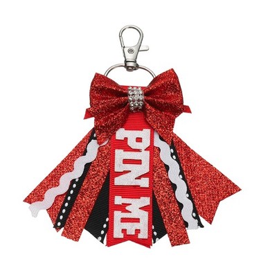 Für Cheerleader süße Schlüsselanhänger Pin Me Cheer Keychain rot