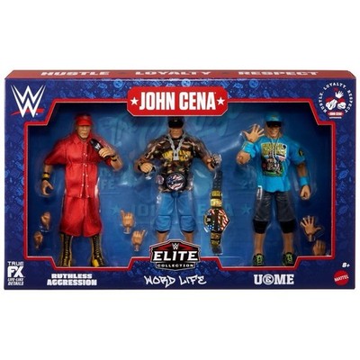 WWE Elite Collection John Cena World Life 3-Figure  Set 
