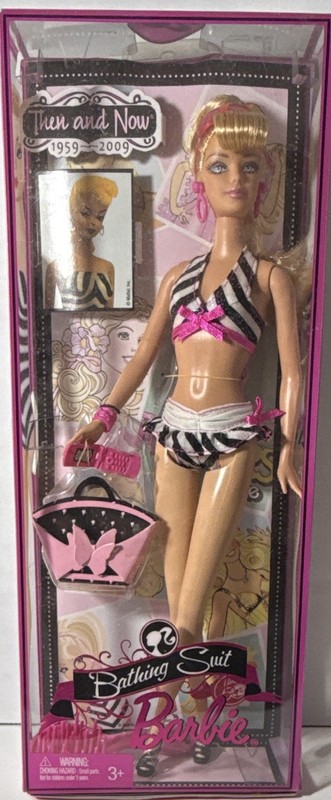Barbie Then and Now 1959-2009 Bathing Suit Fashion Doll 12in 2009