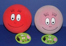 BARBAPAPA * 2 Red & Pink Foam Balls * 4" (10cm) Diameter * New * Rare *