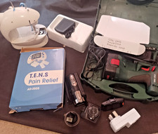 Bosch Drill . Tens machine.  camera, sewing machine, plus others