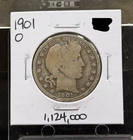 1901 O Barber Half Dollar