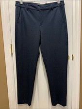 Liverpool Los Angeles Kelsey Ponte Knit Trouser Pants - Navy and Gray Size 14/32