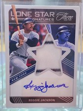 2022 Panini- Three and Two Baseball Lone star Signatures Riggie Jackson 25/25