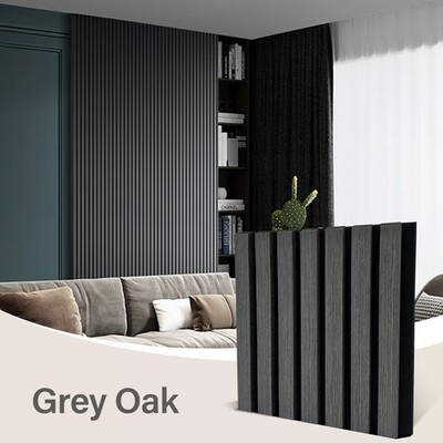 Acoustic Slat Panels 4PCS MDF Wall Panels for Home Theater Office Studio Decor