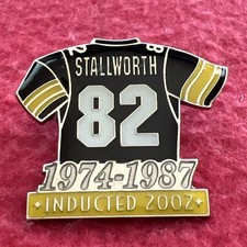 PIT- STEELERS  TEAM  NFL. " STALLWORTH #82 [1974-1987] " JERSEY LAPEL  PIN. RARE