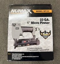 NuMax SP123 Pneumatic 23-Gauge 1" Micro Pinner Nailer - New IN HAND
