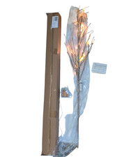Restoration Hardware Lighted Glitter Champagne Gold Flexible Branches 48" - New