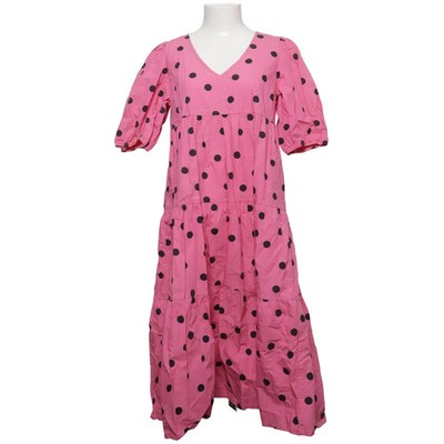 Cras, Kleid, Größe: 38, Carlacras Dress, Pink/Schwarz, Bio-Baumwolle #VWU