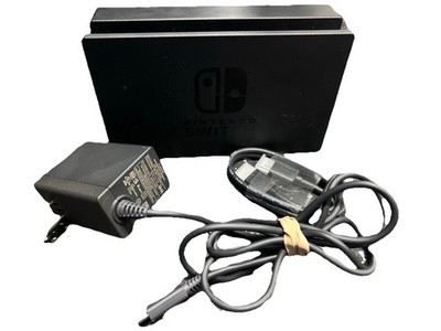 Black Nintendo Switch OEM Original Dock + HDMI Cable & Charger Brick Set HAC-007