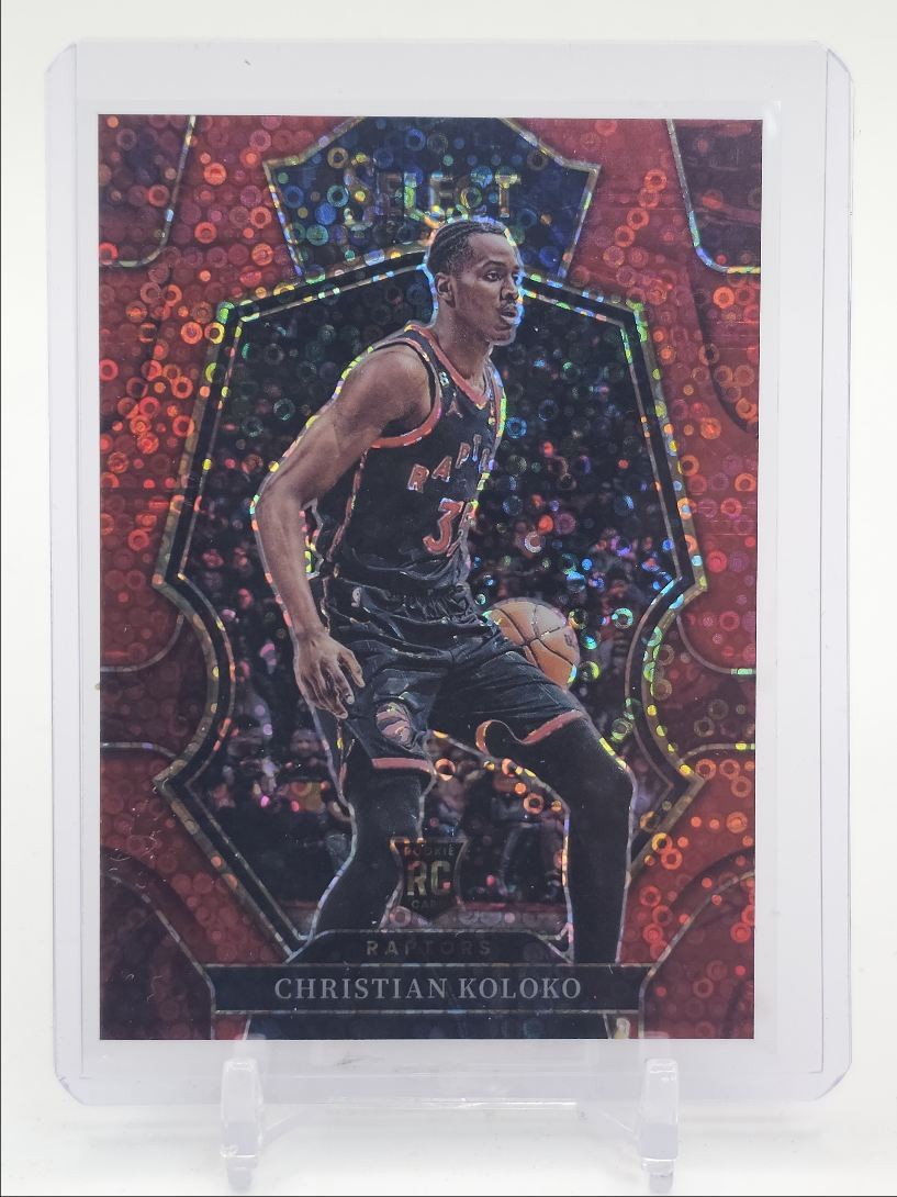 CHRISTIAN KOLOKO 2022-23 SELECT PREMIER ROOKIE RED DISCO PRIZM RC /49 Q4865