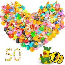 50Pcs Rubber Ducks with Tags for Ducking,Jeep Ducks for Ducking,Jeep Ducks wi...