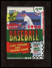 1990 Fleer Baseball Green Jumbo Cello Pack - Nolan Ryan Top  - McGwire Bot. JPC