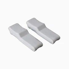 2 Pcs 4 inch Flexible Draw Latch Soft White Rubber Over Center Boat Latch Doo...